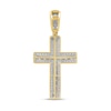Thumbnail Image 3 of 2.00 CT. T.W. Certified Lab-Grown Diamond Frame Cross Necklace Charm in 10K Gold (F/SI2)