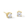 Thumbnail Image 1 of 1.50 CT. T.W. Certified Lab-Grown Diamond Solitaire Stud Earrings in Sterling Silver with 10K Gold Plate (I/SI2)