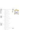 Thumbnail Image 3 of 1.50 CT. T.W. Certified Lab-Grown Diamond Solitaire Stud Earrings in Sterling Silver with 10K Gold Plate (I/SI2)