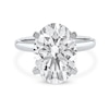 Thumbnail Image 3 of 5.00 CT. Oval Certified Lab-Grown Diamond Solitaire Engagement Ring in 14K White Gold (F/SI2)