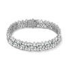 Thumbnail Image 1 of 14.12 CT. T.W. Multi-Shaped Certified Lab-Grown Diamond Link Bracelet in 10K White Gold (F/SI2)