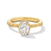 Thumbnail Image 3 of 0.99 CT. T.W. Oval Canadian Certified Diamond "XO" Shank Engagement Ring in 14K Gold (I/I1)
