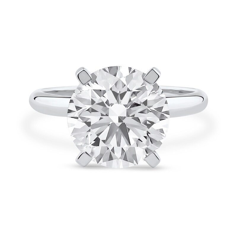 Main Image 4 of 5.00 CT. Certified Lab-Grown Diamond Solitaire Engagement Ring in 14K White Gold (F/SI2)