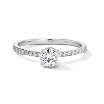 0.75 CT. T.W. Canadian Certified Diamond Engagement Ring in 14K White Gold (I/I1)
