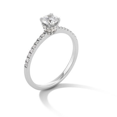 0.75 CT. T.W. Canadian Certified Diamond Engagement Ring in 14K White Gold (I/I1)
