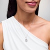 Thumbnail Image 2 of Unstoppable Love™ 0.50 CT. T.W. Certified Lab-Grown Diamond Double Teardrop Pendant in 14K White Gold (F/SI2)