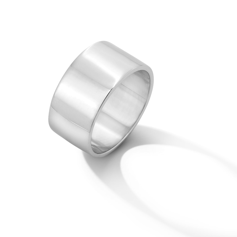 Main Image 3 of 10.0mm Tube Cigar Band in Hollow Sterling Silver - Size 8