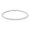 Thumbnail Image 1 of 2.5mm Diamond-Cut Cube Link Bracelet in Solid Sterling Silver - 7.5”