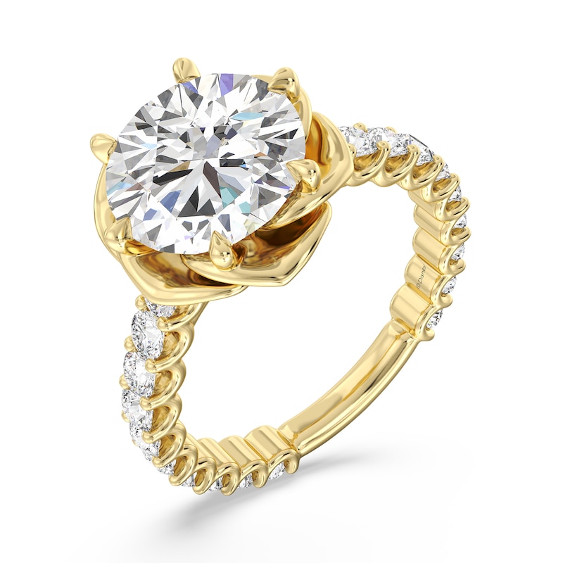 Main Image 1 of Enchanted Star Belle 3.80 CT. T.W. Certified Lab-Grown Diamond Rose Engagement Ring in 14K Gold (F/VS2)