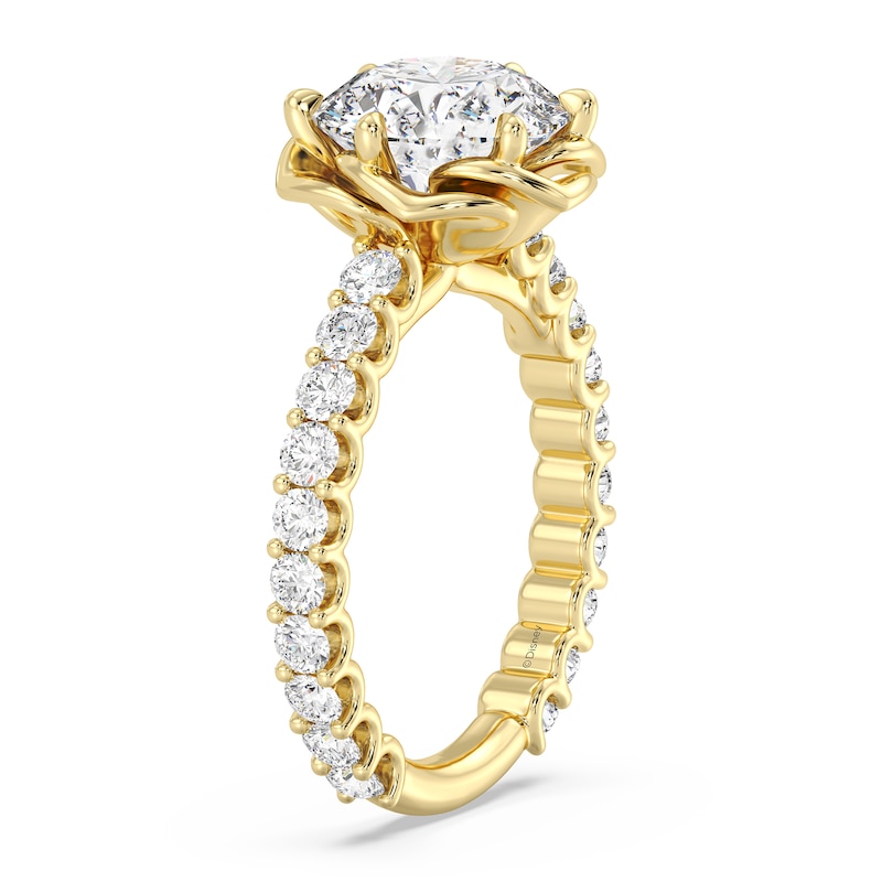 Main Image 3 of Enchanted Star Belle 3.80 CT. T.W. Certified Lab-Grown Diamond Rose Engagement Ring in 14K Gold (F/VS2)