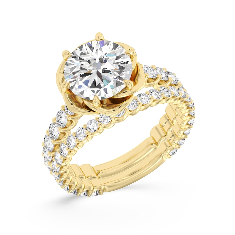 Main Image 6 of Enchanted Star Belle 3.80 CT. T.W. Certified Lab-Grown Diamond Rose Engagement Ring in 14K Gold (F/VS2)