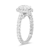 Thumbnail Image 2 of Enchanted Star Cinderella 2.80 CT. T.W. Oval Certified Lab-Grown Diamond Frame Engagement Ring in 14K White Gold
