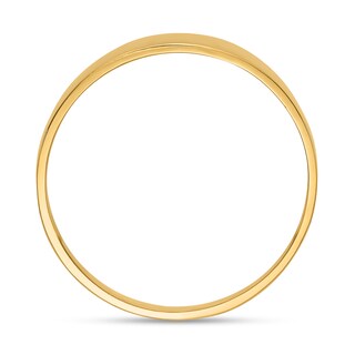 Tapered Flat-Top Cigar Band in 10K Gold