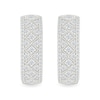 Thumbnail Image 3 of 0.95 CT. T.W. Diamond Patterned Vintage-Style Hoop Earrings in Sterling Silver