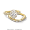 Thumbnail Image 4 of Vera Wang Love Collection 1.58 CT. T.W. Oval Certified Lab-Grown Diamond Frame Twist Engagement Ring in 14K Gold