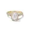 Thumbnail Image 1 of Vera Wang Love Collection 2.95 CT. T.W. Emerald-Cut Certified Lab-Grown Diamond Frame Engagement Ring in 14K Gold