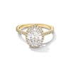Thumbnail Image 1 of Vera Wang Love Collection 1.95 CT. T.W. Oval Certified Lab-Grown Diamond Frame Engagement Ring in 14K Gold (F/VS2)