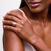 Thumbnail Image 2 of Vera Wang Love Collection 1.95 CT. T.W. Oval Certified Lab-Grown Diamond Frame Engagement Ring in 14K Gold (F/VS2)