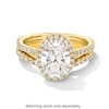 Thumbnail Image 5 of Vera Wang Love Collection 1.95 CT. T.W. Oval Certified Lab-Grown Diamond Frame Engagement Ring in 14K Gold (F/VS2)