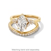 Thumbnail Image 4 of Vera Wang Love Collection 1.80 CT. T.W. Marquise-Cut Certified Lab-Grown Diamond Floral Engagement Ring in 14K Gold