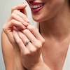 Thumbnail Image 2 of 0.50 CT. T.W. Oval Diamond Frame Art Deco Vintage-Style Bridal Set in 14K White Gold