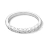 Thumbnail Image 5 of 0.50 CT. T.W. Oval Diamond Frame Art Deco Vintage-Style Bridal Set in 14K White Gold