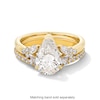 Thumbnail Image 5 of Vera Wang Love Collection 2.37 CT. T.W. Pear Certified Lab-Grown Diamond Floral Engagement Ring in 14K Gold (F/VS2)