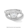 Thumbnail Image 3 of Vera Wang Love Collection 1.58 CT. T.W. Certified Lab-Grown Diamond Cushion Frame Engagement Ring in 14K White Gold