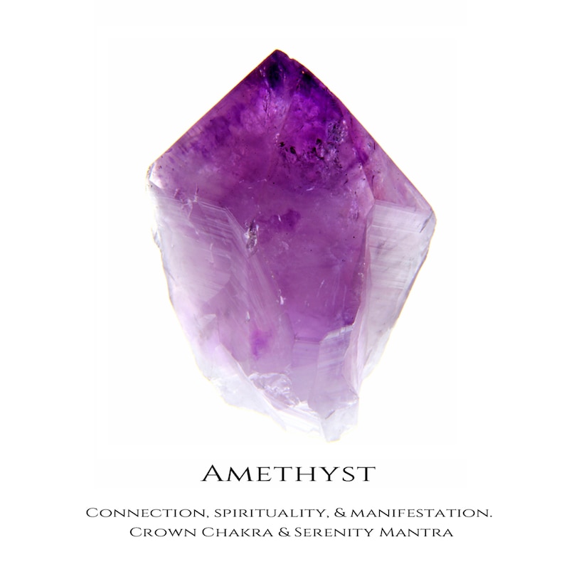 Main Image 2 of Limor Mindful Jewellery Guidestones Rectangle Amethyst Infinity Necklace in Sterling Silver with 24K Gold Plate