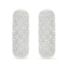 Thumbnail Image 3 of 0.45 CT. T.W. Diamond Patterned Vintage-Style Hoop Earrings in Sterling Silver
