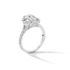 Thumbnail Image 2 of Vera Wang Love Collection 2.95 CT. T.W. Oval Certified Lab-Grown Diamond Scallop Engagement Ring in 14K White Gold