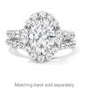 Thumbnail Image 4 of Vera Wang Love Collection 2.95 CT. T.W. Oval Certified Lab-Grown Diamond Scallop Engagement Ring in 14K White Gold