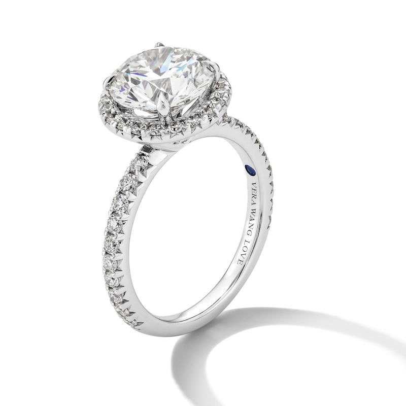 Main Image 2 of Vera Wang Love Collection 3.69 CT. T.W. Certified Lab-Grown Diamond Frame Engagement Ring in 14K White Gold (F/VS2)