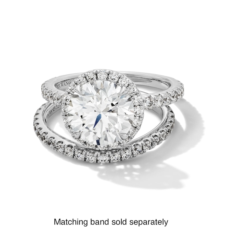 Main Image 3 of Vera Wang Love Collection 3.69 CT. T.W. Certified Lab-Grown Diamond Frame Engagement Ring in 14K White Gold (F/VS2)