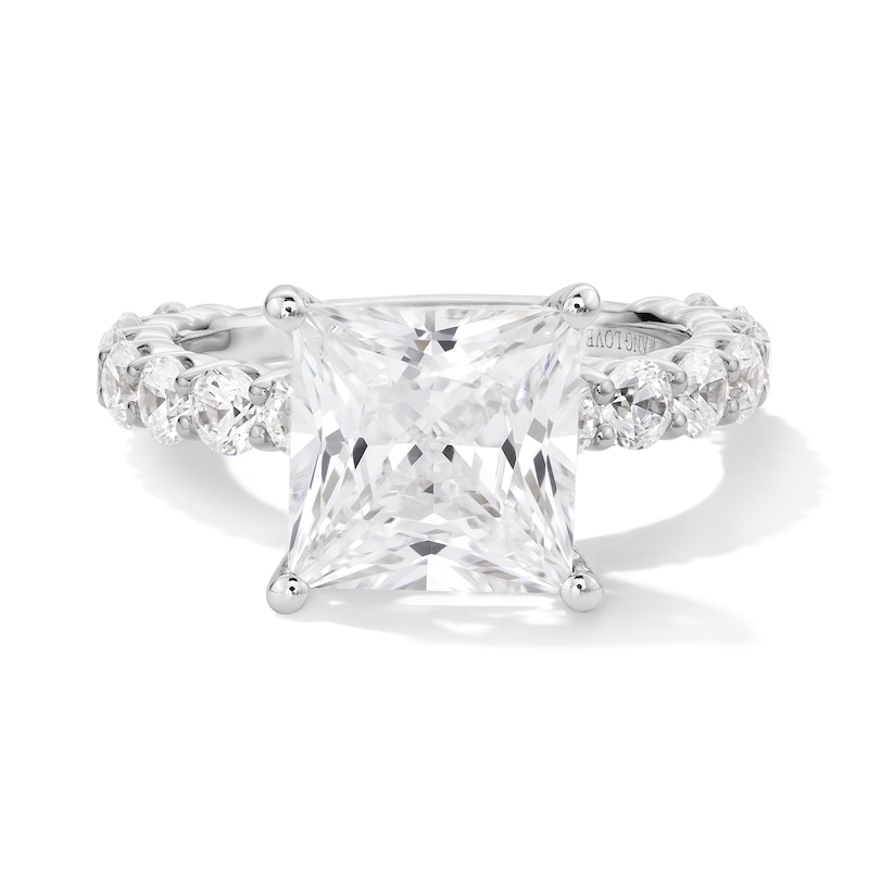 Vera Wang Love Collection 5.45 CT. T.W. Princess-Cut Certified Lab-Grown Diamond Engagement Ring in 14K White Gold