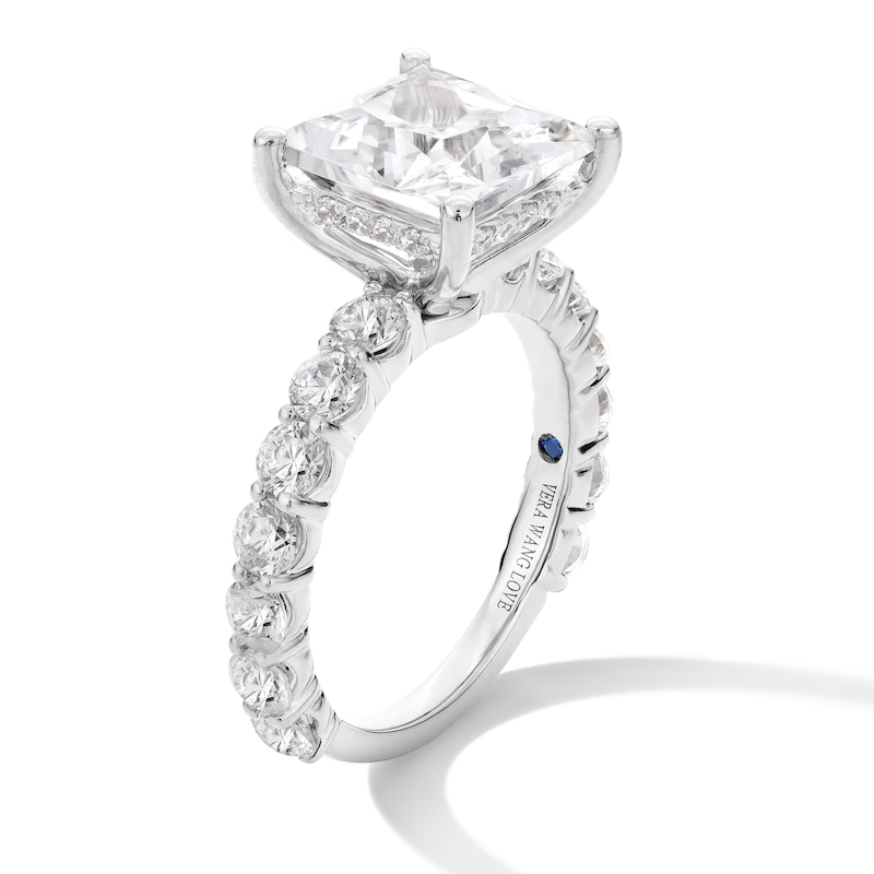 Main Image 3 of Vera Wang Love Collection 5.45 CT. T.W. Princess-Cut Certified Lab-Grown Diamond Engagement Ring in 14K White Gold