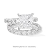 Thumbnail Image 4 of Vera Wang Love Collection 5.45 CT. T.W. Princess-Cut Certified Lab-Grown Diamond Engagement Ring in 14K White Gold