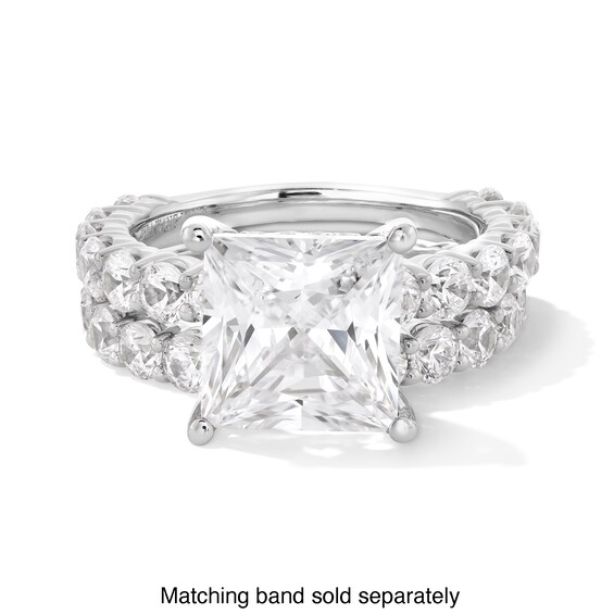 Vera Wang Love Collection 5.45 CT. T.W. Princess-Cut Certified Lab-Created Diamond Engagement Ring in 14K White Gold