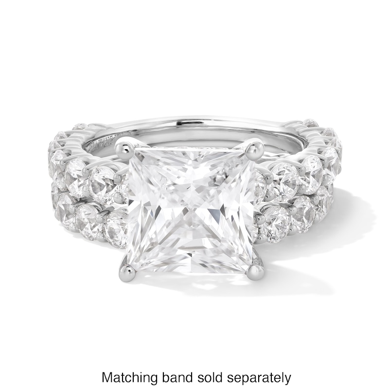 Main Image 5 of Vera Wang Love Collection 5.45 CT. T.W. Princess-Cut Certified Lab-Grown Diamond Engagement Ring in 14K White Gold