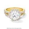 Thumbnail Image 5 of Vera Wang Love Collection 3.69 CT. T.W. Certified Lab-Grown Diamond Frame Engagement Ring in 14K Gold (F/VS2)