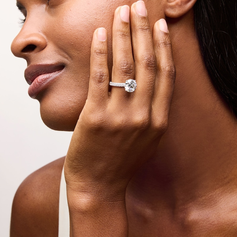 Main Image 2 of Vera Wang Love Collection 4.80 CT. T.W. Certified Lab-Grown Diamond Engagement Ring in 14K White Gold (F/VS2)