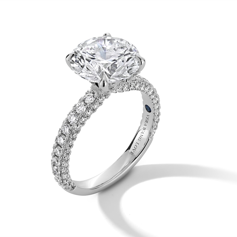 Main Image 3 of Vera Wang Love Collection 4.80 CT. T.W. Certified Lab-Grown Diamond Engagement Ring in 14K White Gold (F/VS2)