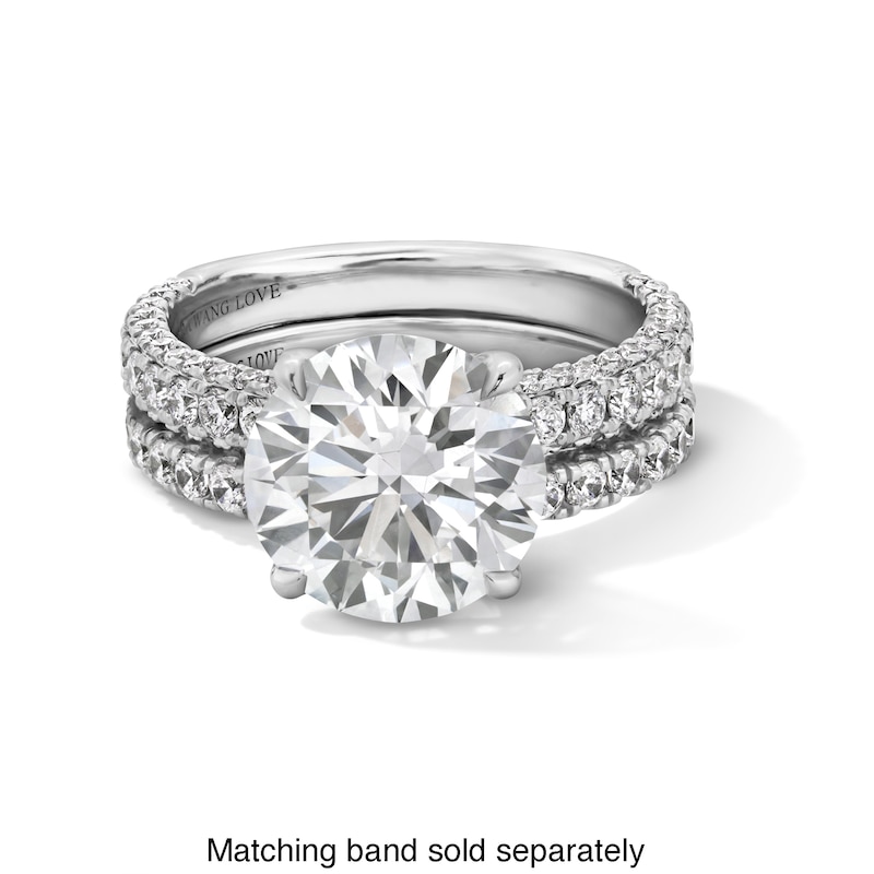 Main Image 5 of Vera Wang Love Collection 4.80 CT. T.W. Certified Lab-Grown Diamond Engagement Ring in 14K White Gold (F/VS2)