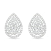 0.45 CT. T.W. Multi-Diamond Teardrop Frame Stud Earrings in 10K White Gold