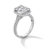 Thumbnail Image 2 of Vera Wang Love Collection 4.95 CT. T.W. Emerald Certified Lab-Grown Diamond Frame Engagement Ring in 14K White Gold