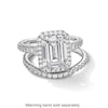 Thumbnail Image 3 of Vera Wang Love Collection 4.95 CT. T.W. Emerald Certified Lab-Grown Diamond Frame Engagement Ring in 14K White Gold