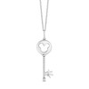 Thumbnail Image 1 of Disney Treasures Mickey Mouse Diamond Accent Key Pendant in Sterling Silver