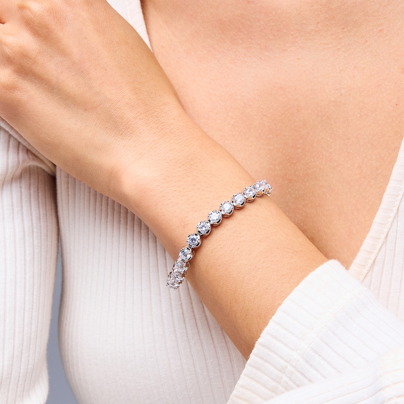 Main Image 2 of 10.00 CT. T.W. Certified Lab-Grown Diamond Tennis Bracelet in 10K White Gold (I/SI2)