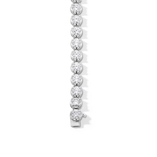 10.00 CT. T.W. Certified Lab-Created Diamond Tennis Bracelet in 10K White Gold (I/SI2)