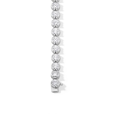 10.00 CT. T.W. Certified Lab-Created Diamond Tennis Bracelet in 10K White Gold (I/SI2)